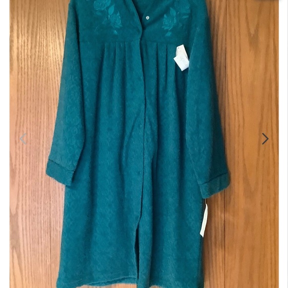 Miss Elaine Teal Robe - Picture 1 of 10
